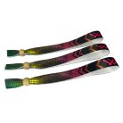 Stoffarmbänder (15 x 340 mm, einseitig farbig bedruckt) - mit wiederverschließbarem Verschluss aus Bambus-Kunststoff
