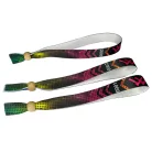 Stoffarmbänder (15x340mm, einseitig farbig bedruckt mit variablen Daten)- wiederverschließbarer Verschluss - Bambus-EXPRESS