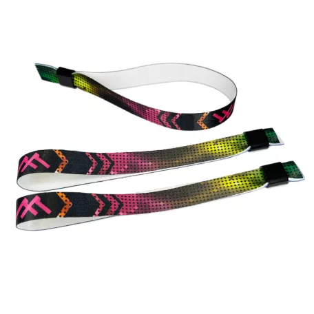 Stoffarmbänder (15x300mm, einseitig farbig bedruckt) - mit Selbstschließring- Kunststoff- Kindergröße