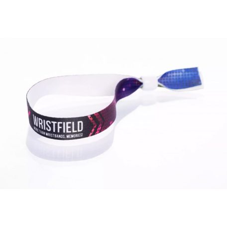 Stoffarmbänder (15 x 340 mm, einseitig farbig bedruckt) - mit wiederverschließbarem Verschluss aus Kunststoff