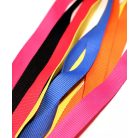 Schlüsselband Satin gerippt unbeschriftet 20x900 mm - mit Schlüsselkarabiner