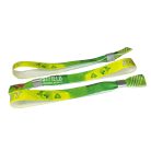 R-PET Einlassbänder (aus recycelten PET- Flaschen, 15x340mm, einseitig bedruckt) - Aluverschluss