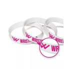 Silikonarmband - tiefgeprägt einfarbig gefärbt