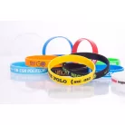 Silikonarmband mit einfarbiger Beschriftung - Kindergröße