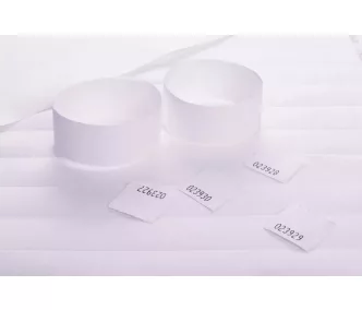 Tyvek 1" Einlassbänder vollfarbig mit Kupon STUB