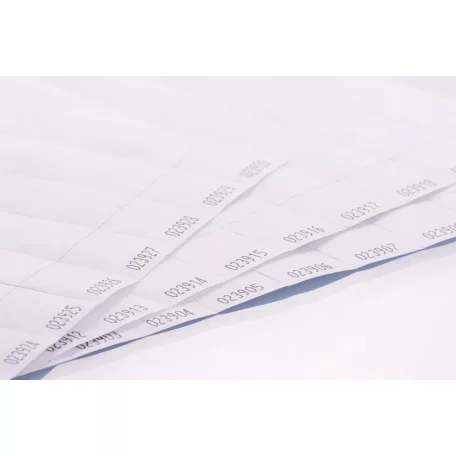 Tyvek 1" Einlassbänder vollfarbig mit Kupon STUB