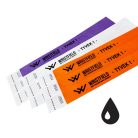 Tyvek 1" personalisierte Einlassbänder haltbar und wasserfest, mit Seriennummerierung - SCHWARZ bedruckt (TOP Qualität)