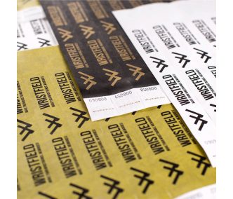   Tyvek 1" personalisierte Einlassbänder, haltbar und wasserfest, mit Seriennummerierung - einfarbig bedruckt (TOP Qualität)