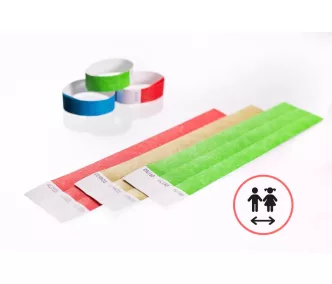   Tyvek 3/4" Einlassbänder - Kindergröße (20cm) - ohne Beschriftung
