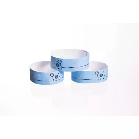 Tyvek 3/4" Patterns-Einlassbänder - Kindergröße (20cm) - mit Beschriftung