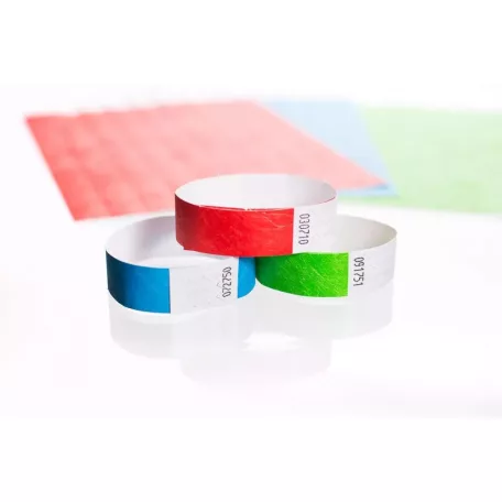 Tyvek 3/4" Einlassbänder - Kindergröße (20cm) - ohne Beschriftung