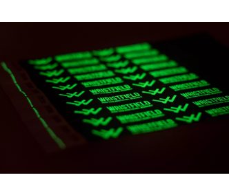   Tyvek 3/4" Einlassbänder mit phosphoreszierender Beschriftung