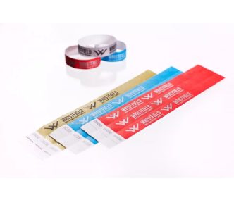   Tyvek 3/4" Einlassbänder - Kindergröße (20cm) - mit Beschriftung