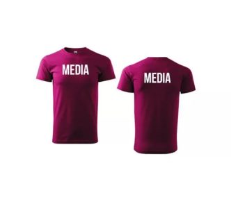 Unisex T-Shirts mit Rundhalsausschnitt MEDIA 