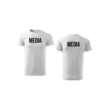 Unisex T-Shirts mit Rundhalsausschnitt MEDIA 
